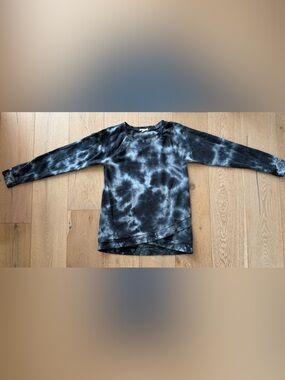 Threads 4 Thought Black and White Tie-Dye Crewneck Sweater